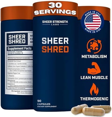 Thermogenic Capsaicin Supplements Premium Supplement for Men, Jitter Free Blend of Capsaicin, Rauwolscine, Forskohlii & L-Carnitine Supplement - 30SV
